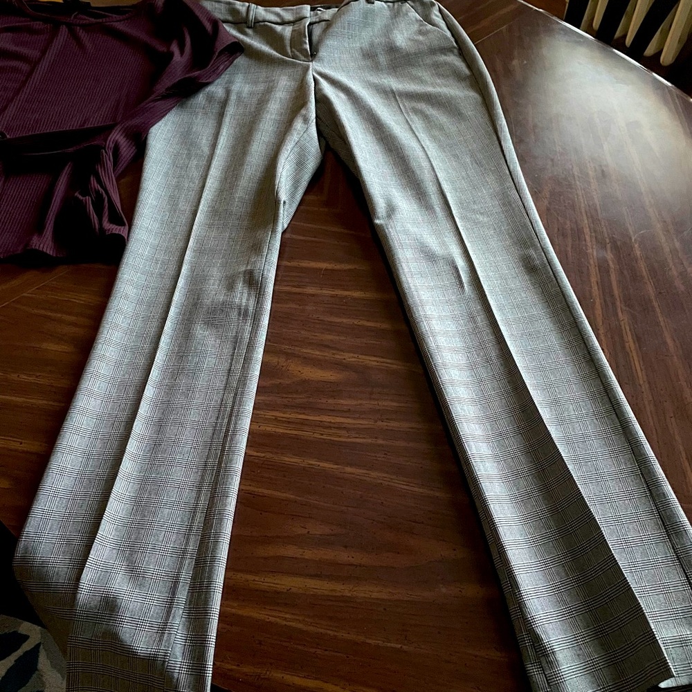 Plaid dress pants